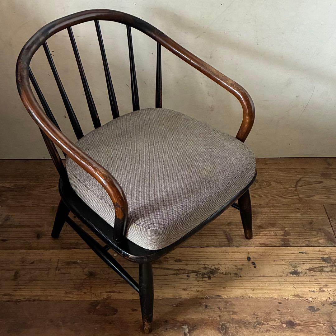 キツツキ 飛騨産業 ヴィンテージ ラウンジ イージーチェア 曲木 ウィンザー ①