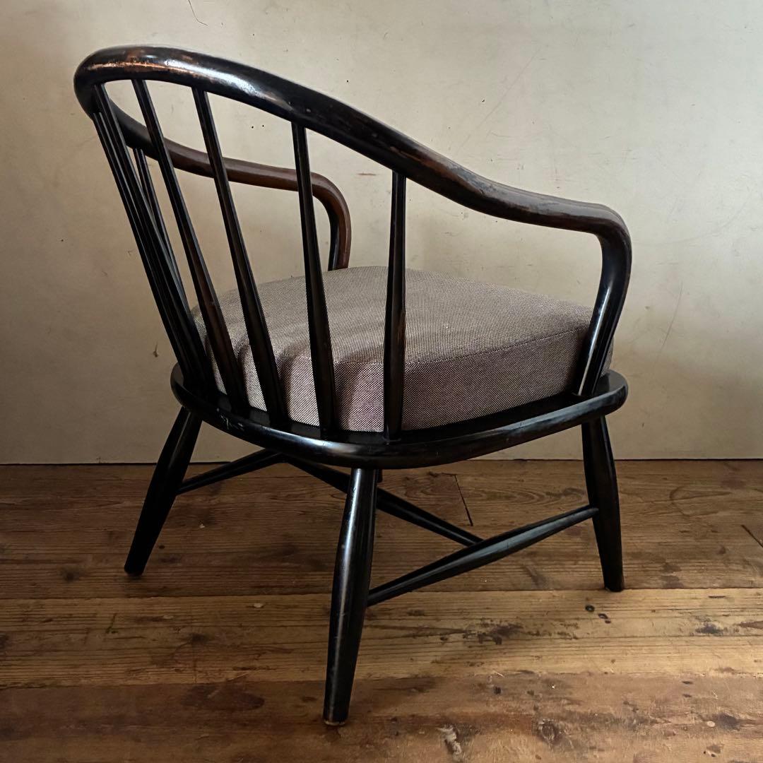 キツツキ 飛騨産業 ヴィンテージ ラウンジ イージーチェア 曲木 ウィンザー ①