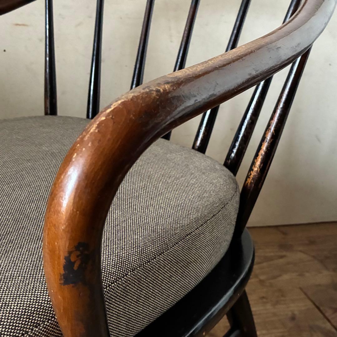 キツツキ 飛騨産業 ヴィンテージ ラウンジ イージーチェア 曲木 ウィンザー ①