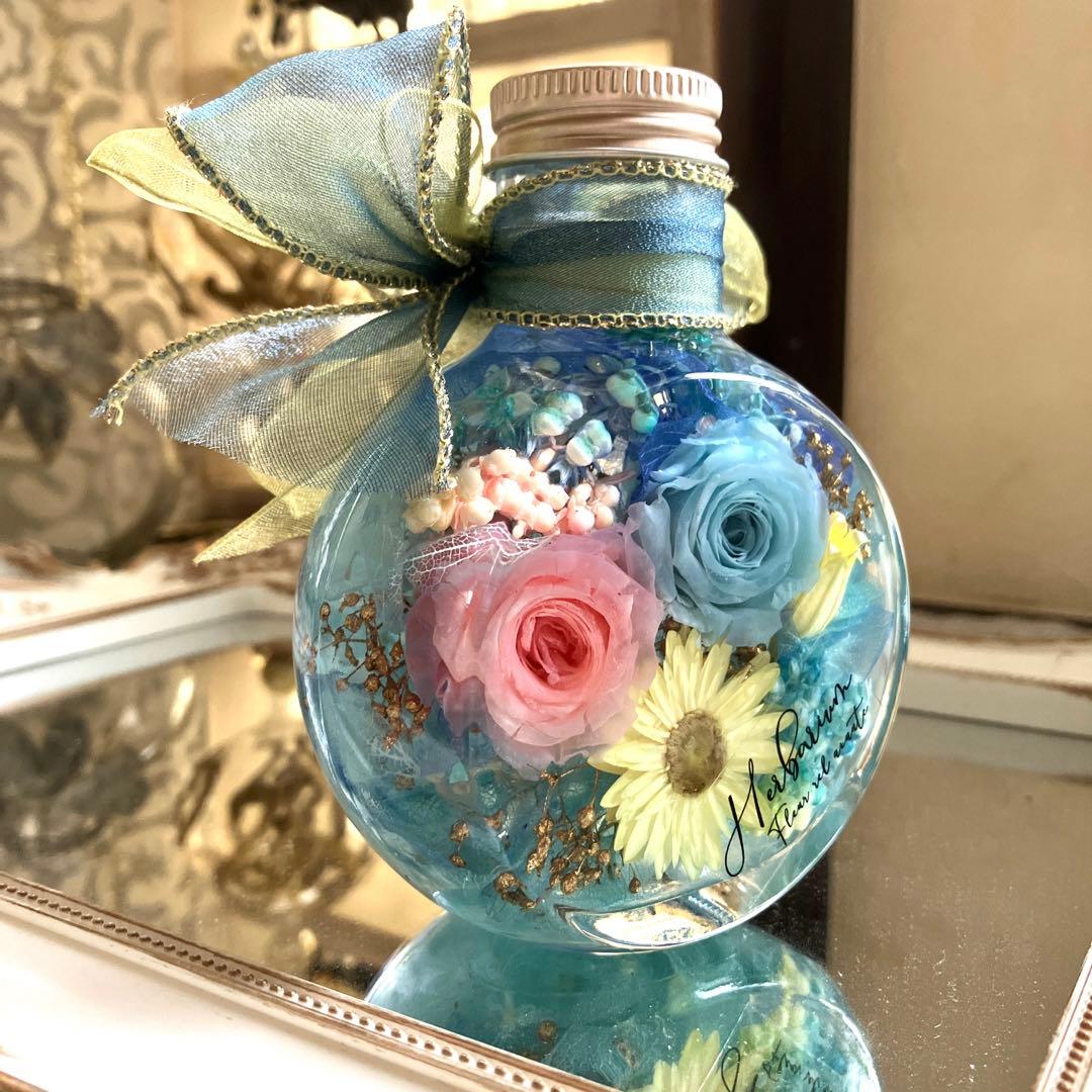 ◆ハーバリウム　227 華やかなバラ*.:。✿*゜¨゜