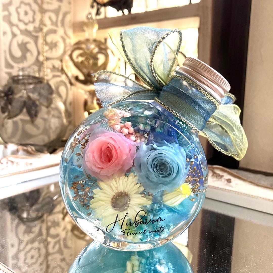 ◆ハーバリウム　227 華やかなバラ*.:。✿*゜¨゜