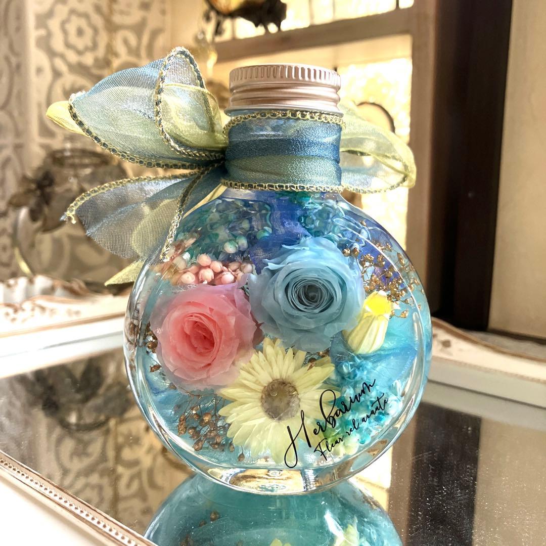 ◆ハーバリウム　227 華やかなバラ*.:。✿*゜¨゜