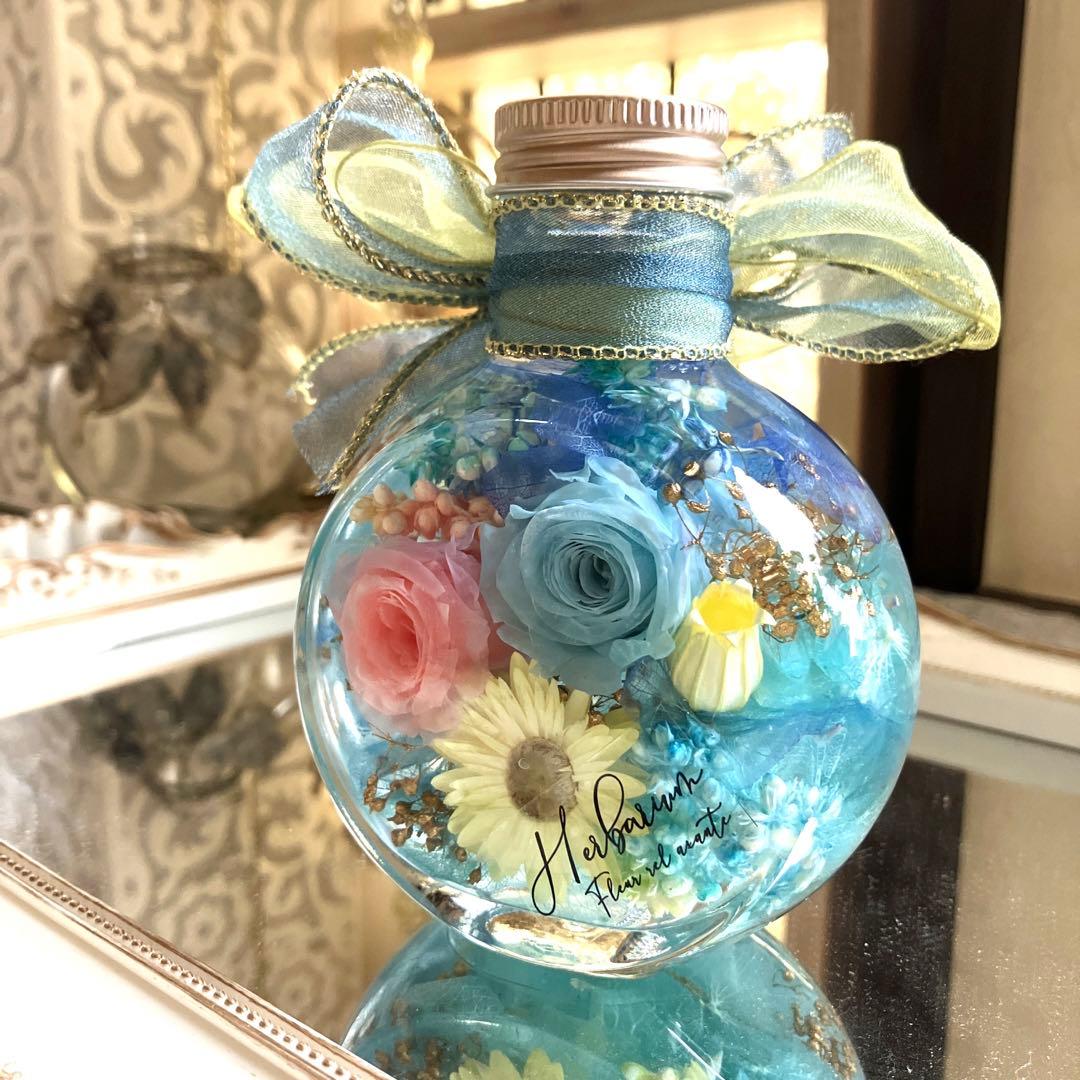 ◆ハーバリウム　227 華やかなバラ*.:。✿*゜¨゜