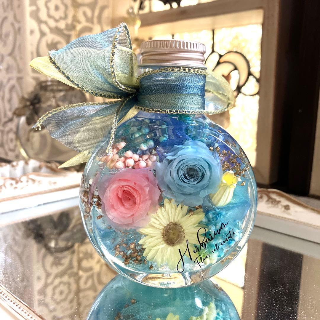 ◆ハーバリウム　227 華やかなバラ*.:。✿*゜¨゜