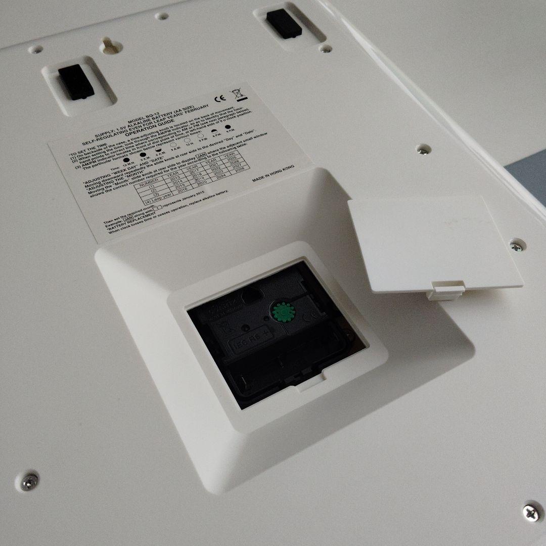 ジャンク TWEMCO トゥエンコBQ-12自動カレンダー掛時計 電波機能なし