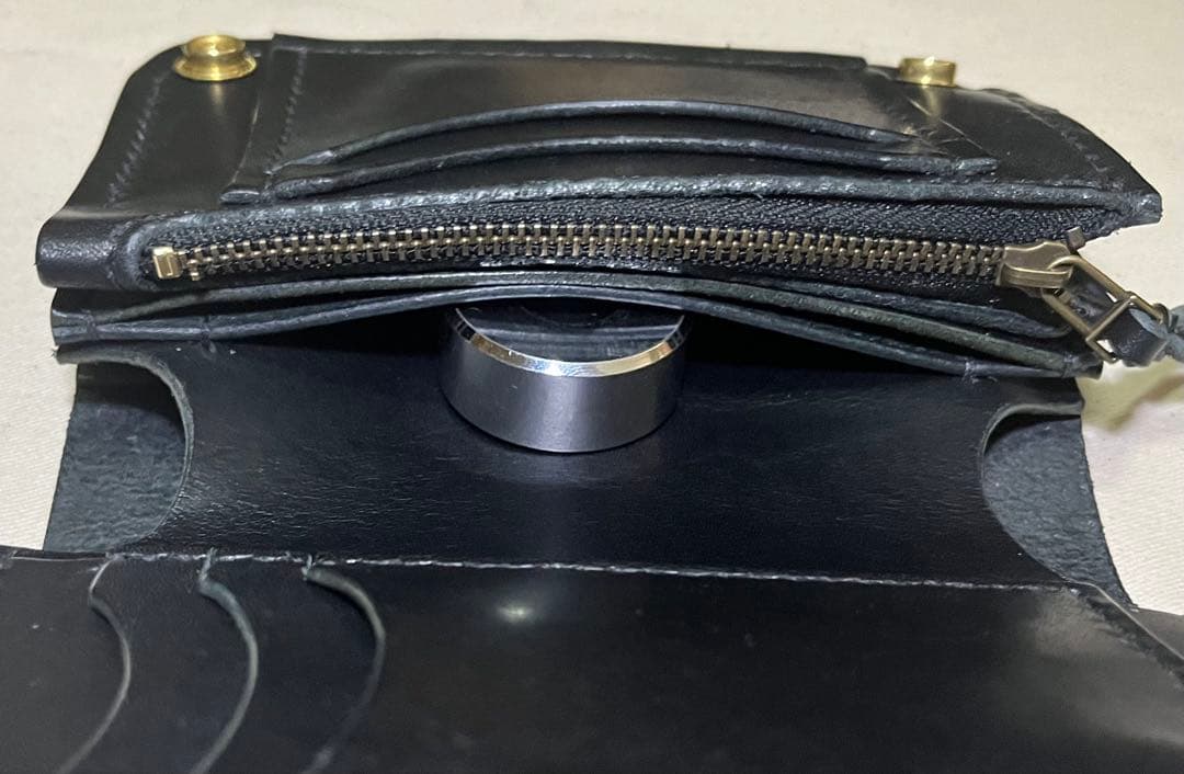 ミドル トラッカーウォレット 姫路レザー タンニン鞣し