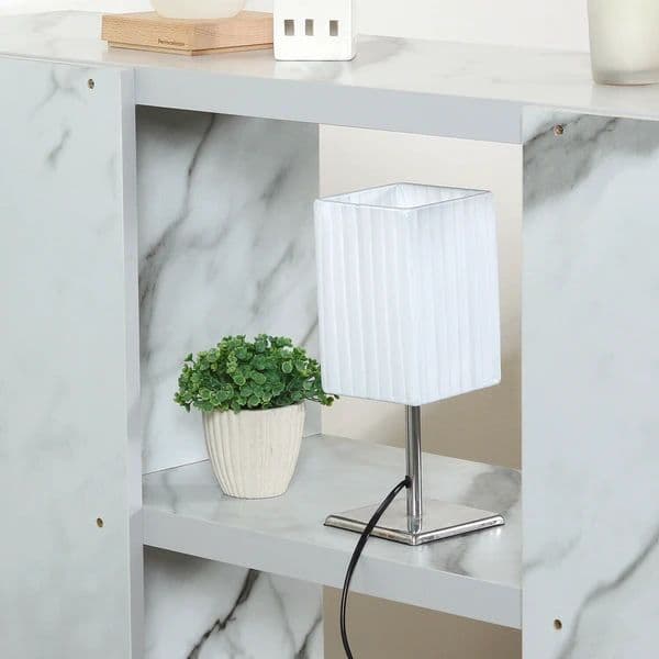 オープンシェルフ５段幅広　大理石柄　幅120ｃｍ×高さ143.5ｃｍ