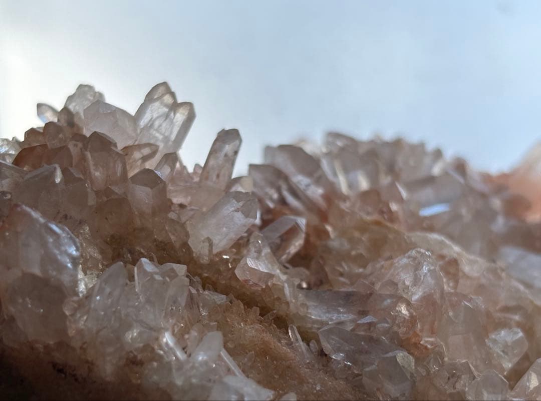 ピンクマニカラン水晶クラスター　約4.3kg