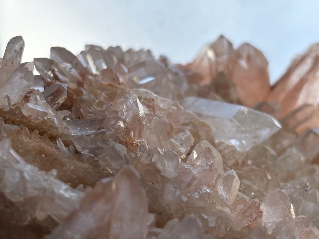 ピンクマニカラン水晶クラスター　約4.3kg