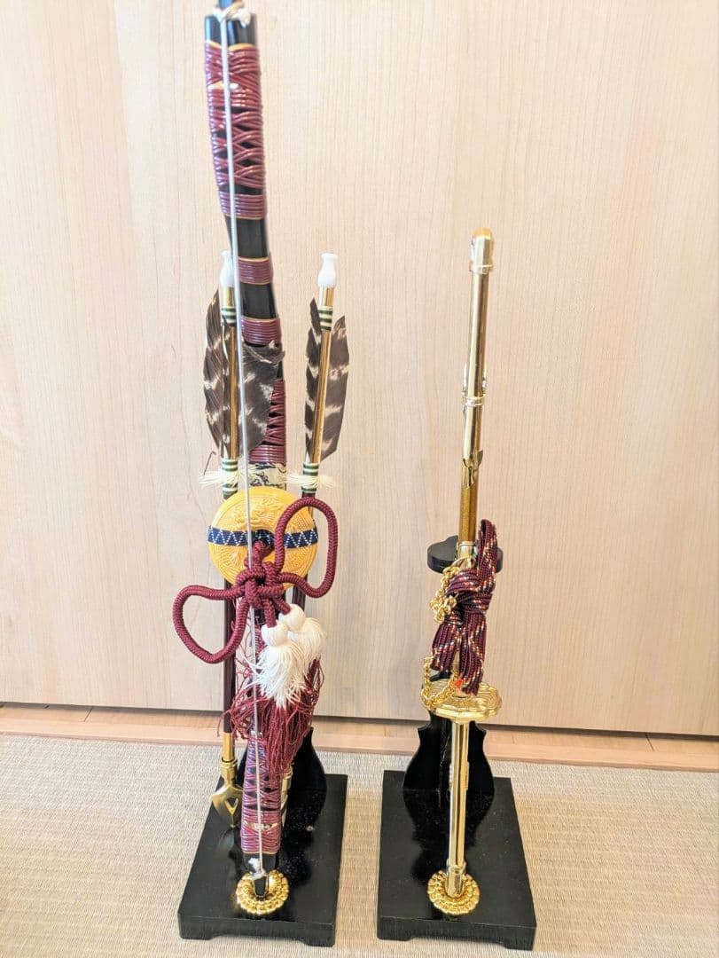 貴重レア　平安武徳作　京鎧　五月人形　兜段飾り　弓・太刀・屏風付き　人形の天明館