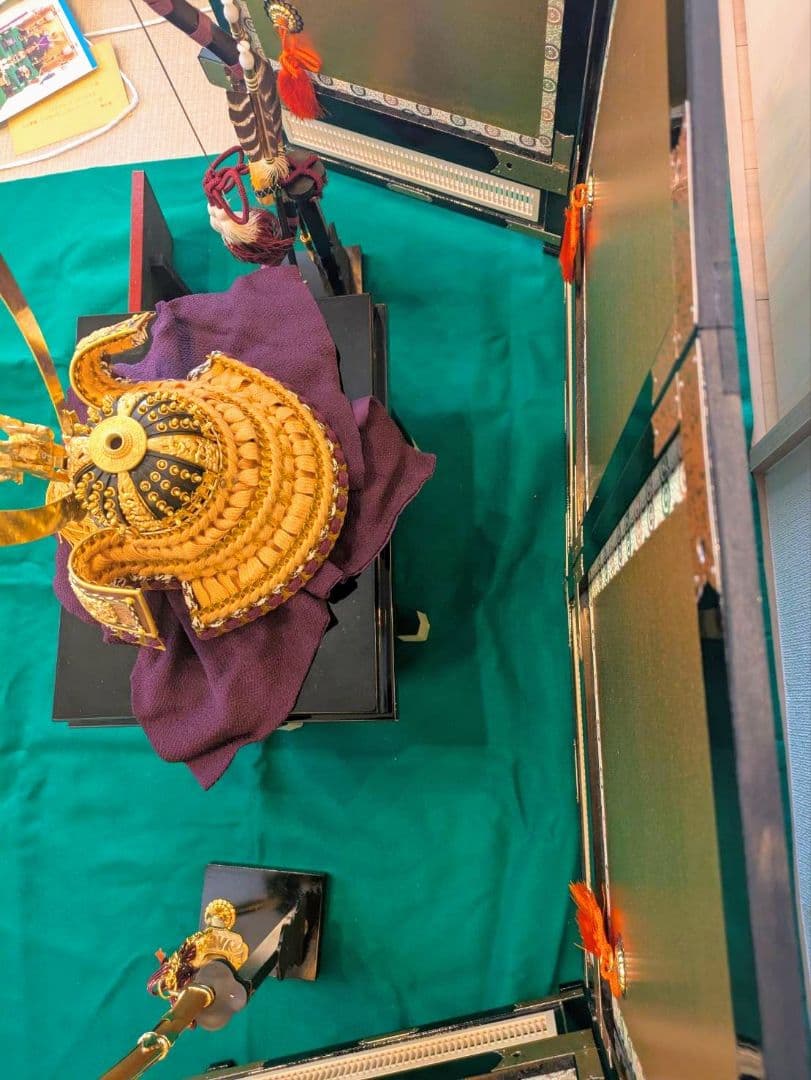 貴重レア　平安武徳作　京鎧　五月人形　兜段飾り　弓・太刀・屏風付き　人形の天明館