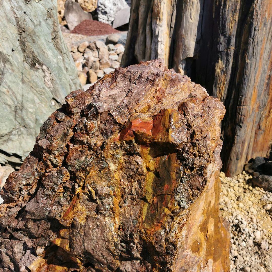 福島産　ジャスパー　173キロ　庭石　石　鑑賞石　庭　置物　オブジェ　インテリア