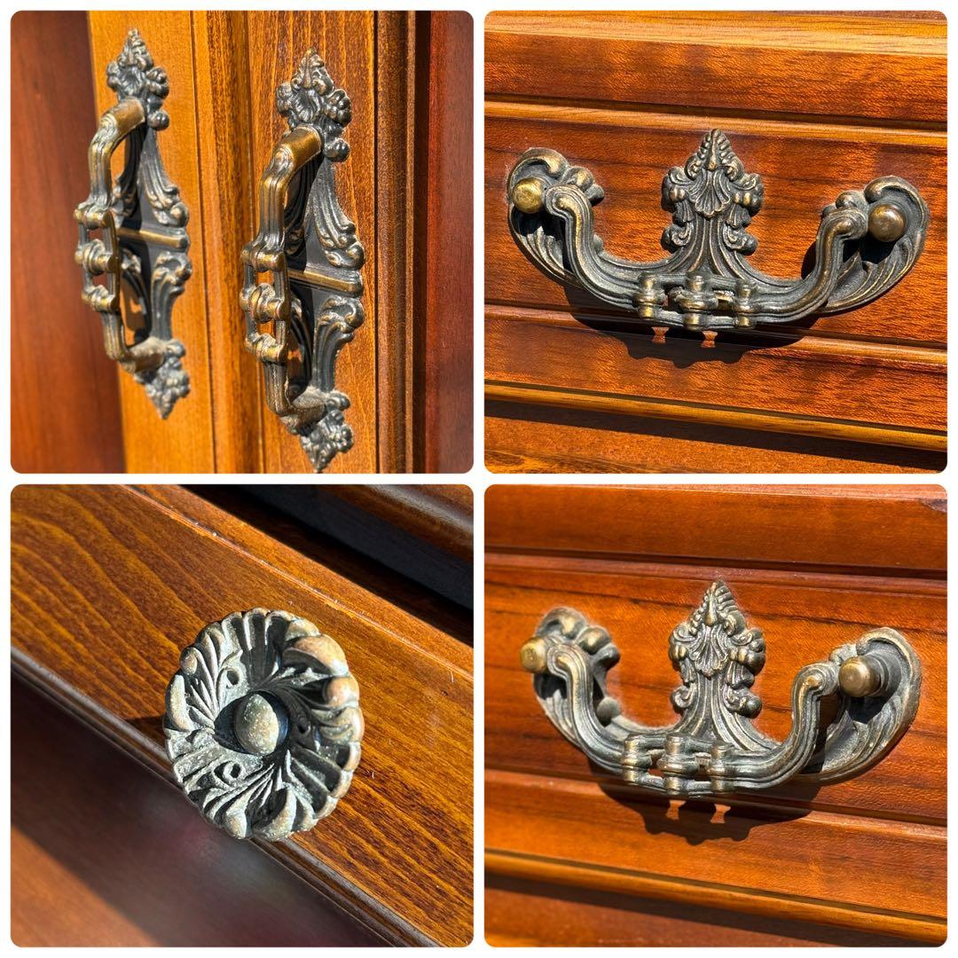 KZ027 【リアルシャビー】カリモク　ライティングビューロー　コロニアル