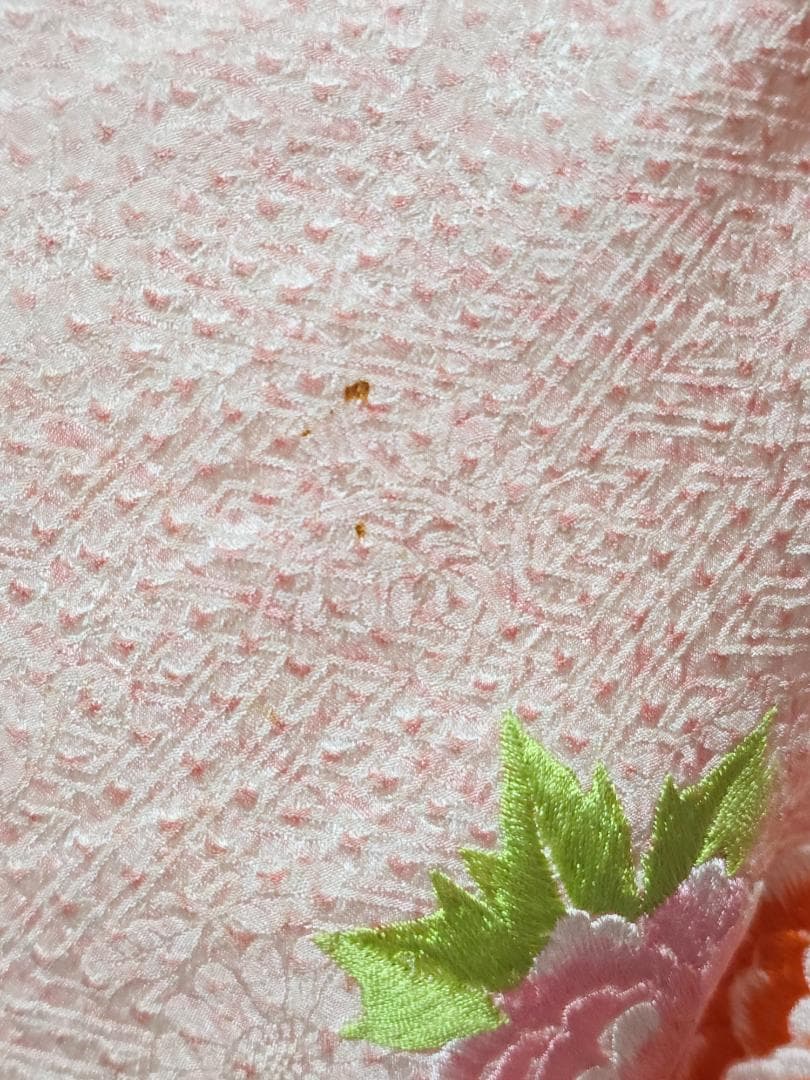 七五三　7歳　 正絹　総絞り　着物　セット　女の子 c98