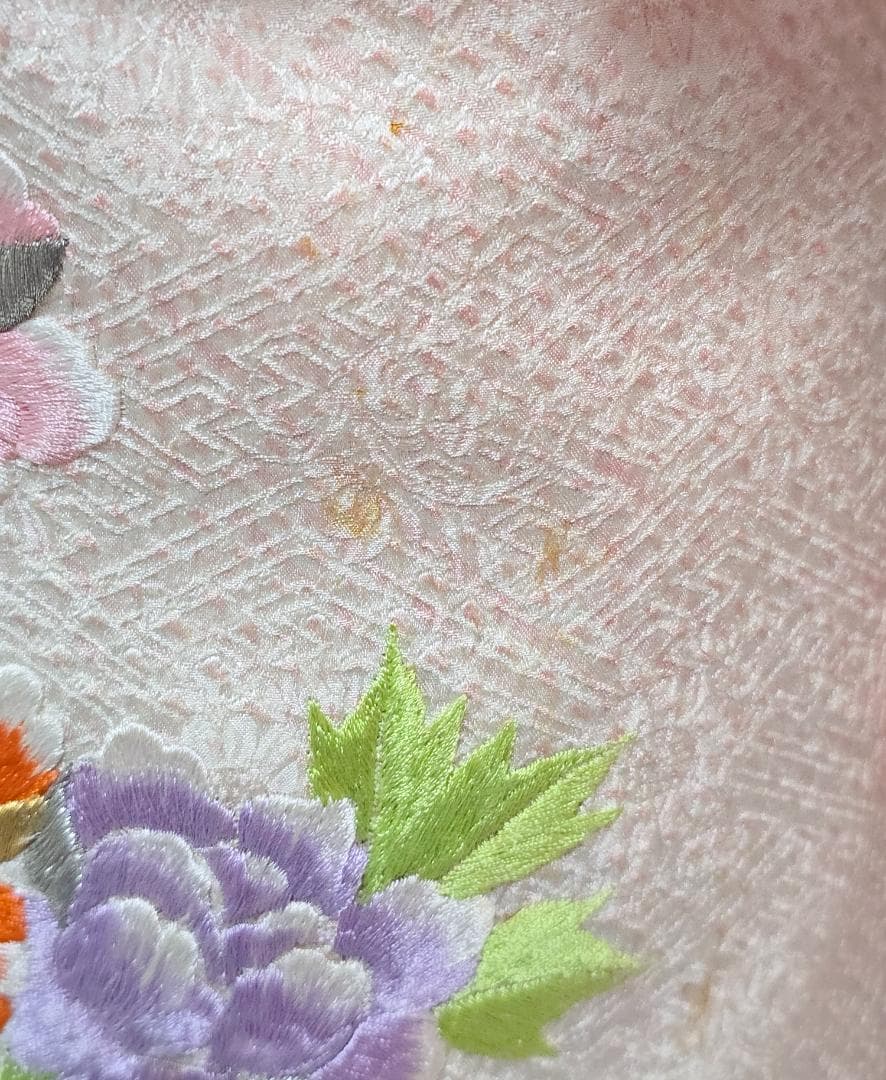 七五三　7歳　 正絹　総絞り　着物　セット　女の子 c98