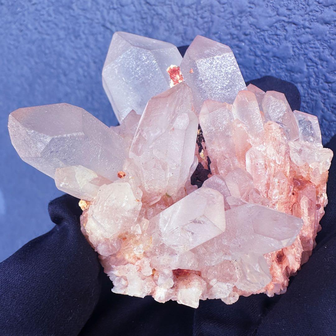 爆アレ❗️可愛いピンク♡超綺麗マダガスカル産パイナップルピンククラスターA1470