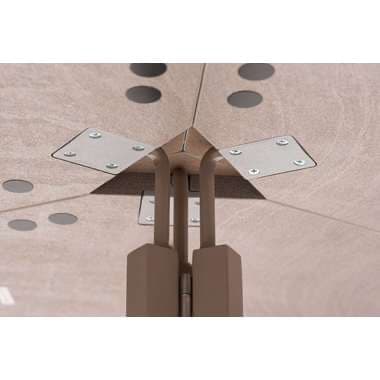 【メーカー直送】東谷 GDT-11SSフォールディングラウンドテーブル ベージュ