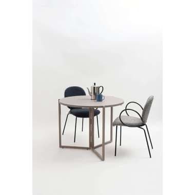 【メーカー直送】東谷 GDT-11SSフォールディングラウンドテーブル ベージュ