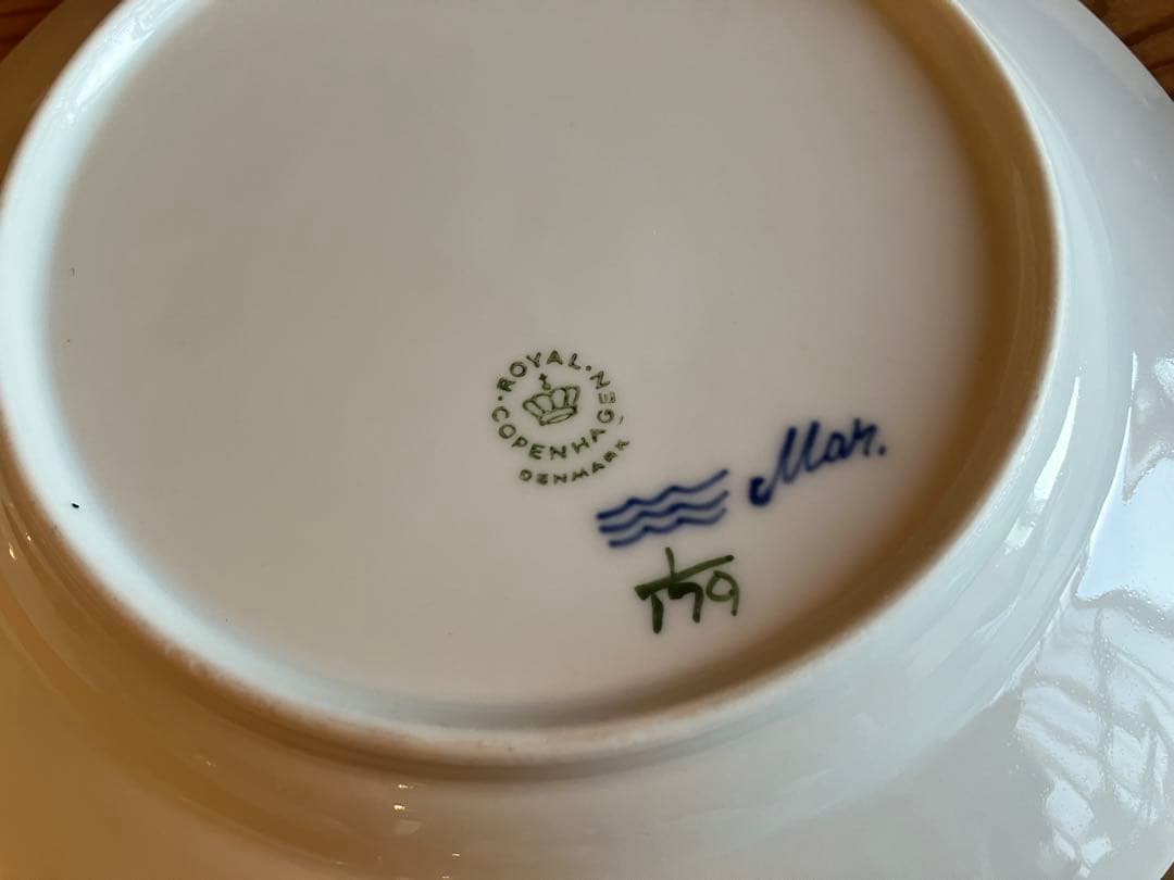 ロイヤルコペンハーゲン　ブルーフルーテッド　19デザートプレート×6