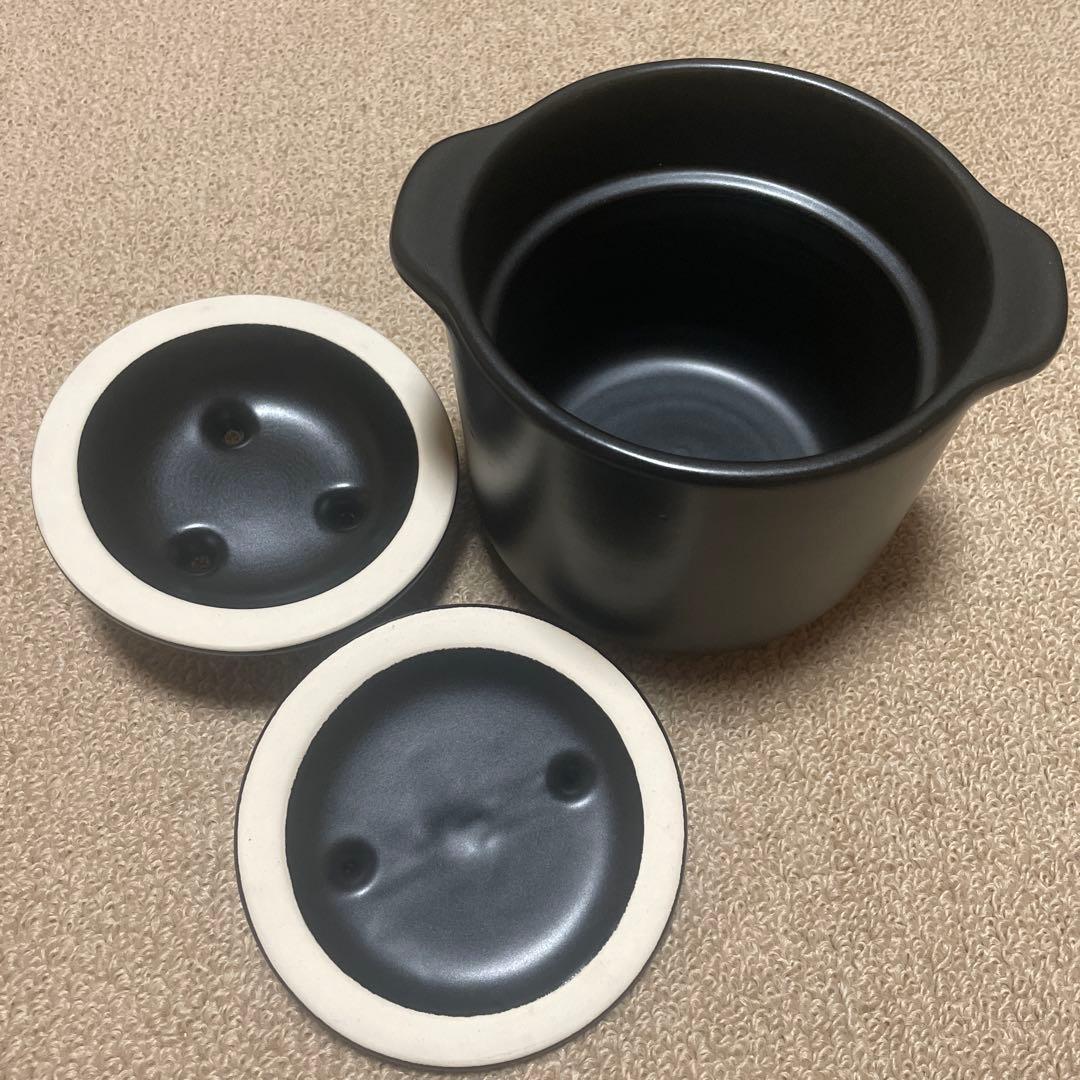 【萬古焼・千賀陶器】電子レンジ用炊飯土鍋 1.５合