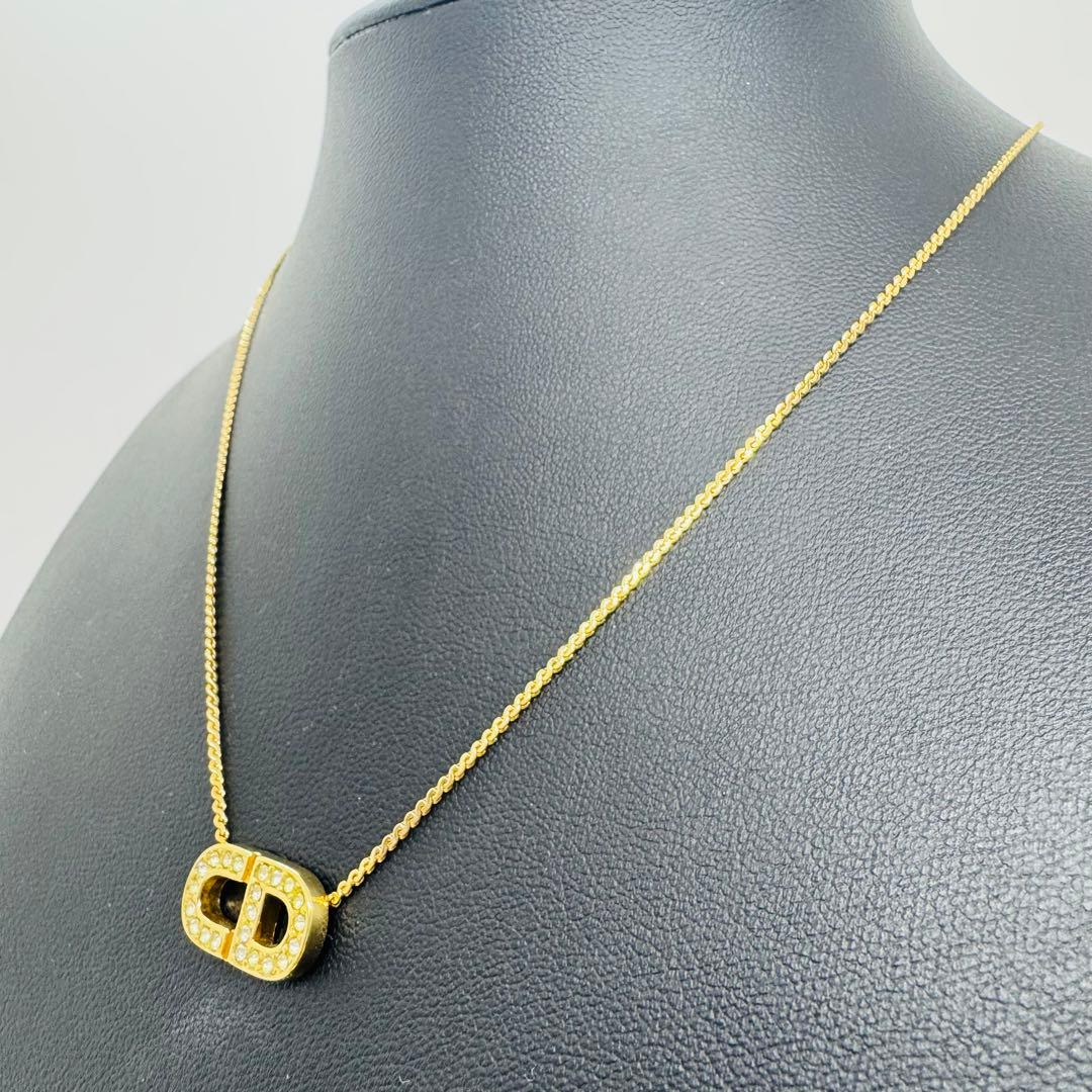 ✨Dior✨ディオール✨CD✨CDロゴ✨ラインストーン✨ネックレス✨