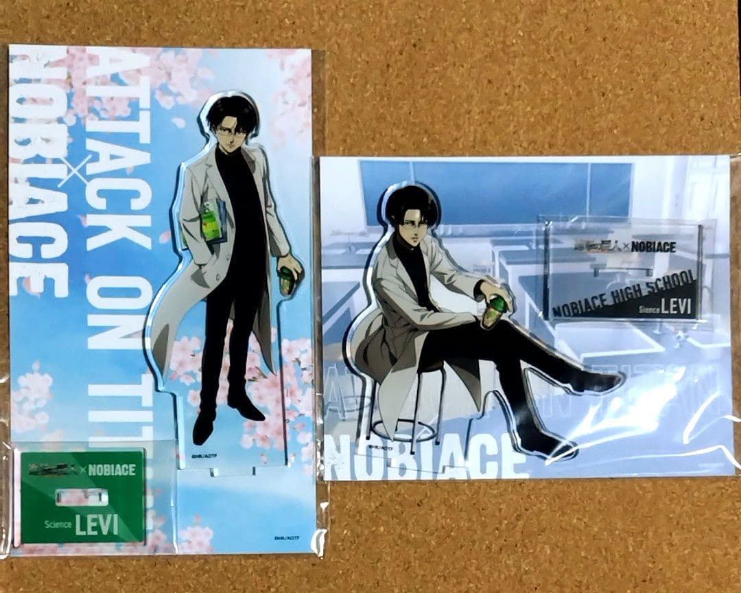 進撃の巨人 ノビエース NOBIACE アクリルスタンド リヴァイ 2点セット