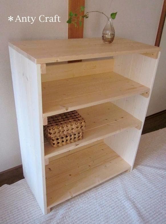 【サイズオーダー可】【引取可能】3段収納棚 飾り棚 店舗什器 シェルフ幅70cm