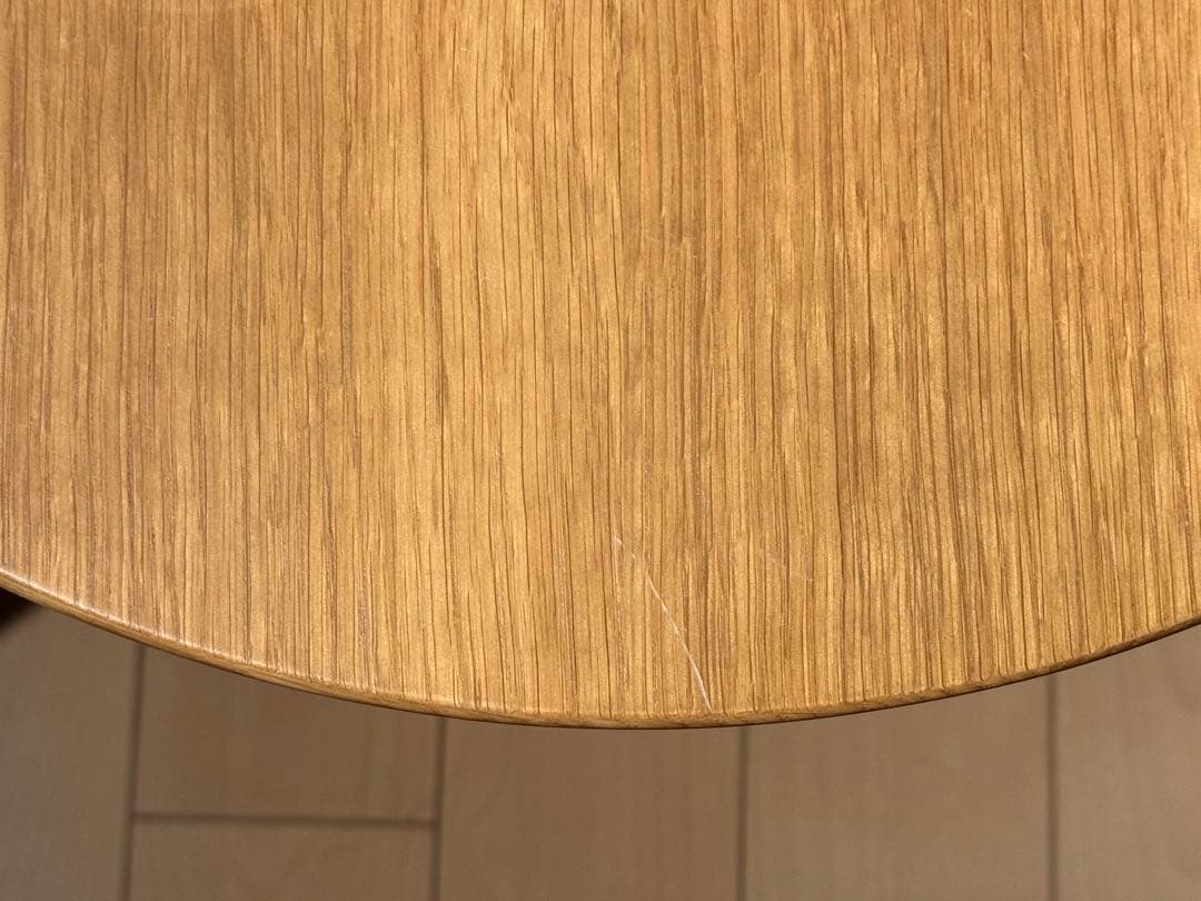 大塚家具 円形サイドテーブル オーク