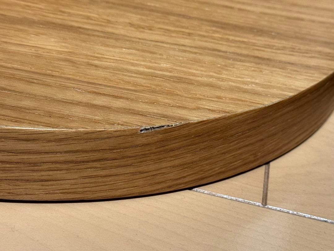 大塚家具 円形サイドテーブル オーク