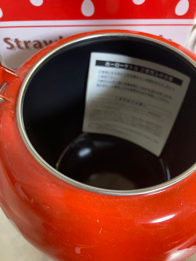 ホーロー製ケトル いちご レトロ 超レア レトロポップ - メルカリ