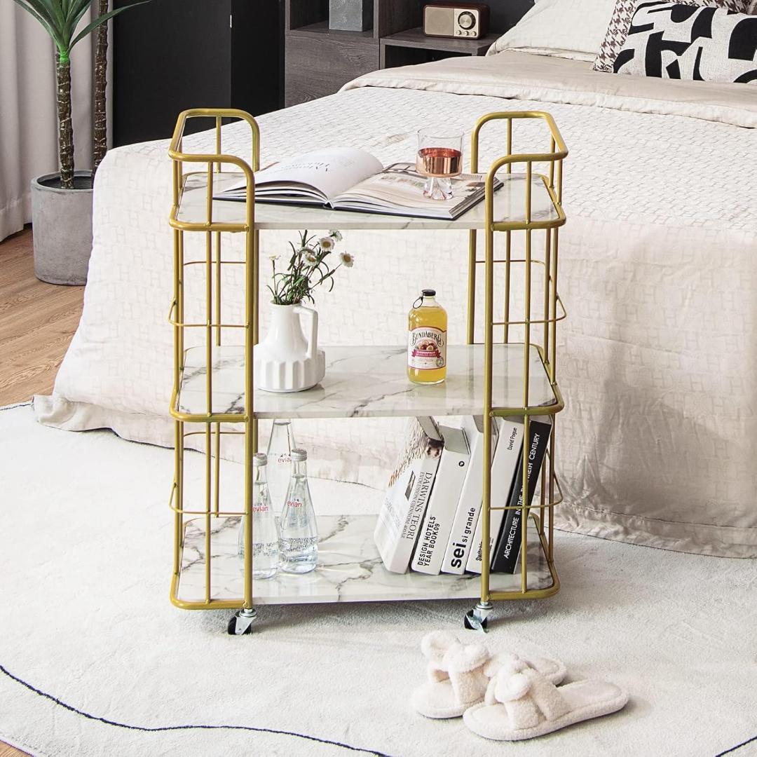 【新品】キッチンワゴン 移動式 3段 キッチン収納 キャスター付