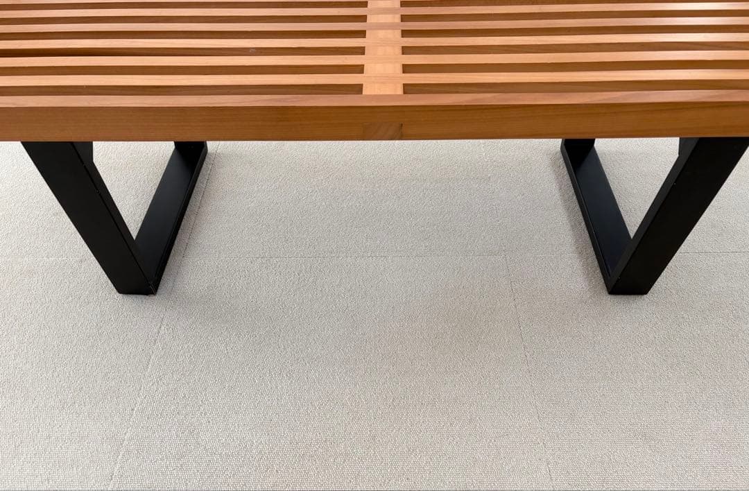 古着屋ライク ネルソンベンチ　リプロダクト品　ガラス天板付　たのメル便発送