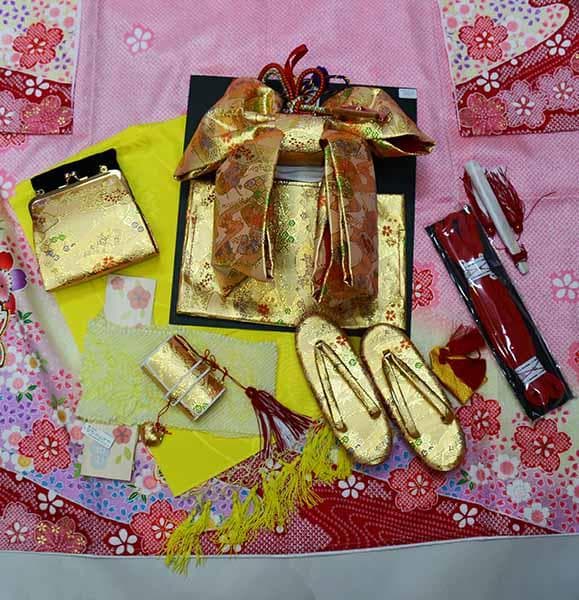 七五三 七歳 女児 正絹 着物フルセット 着物は陽気な天使 NO37364