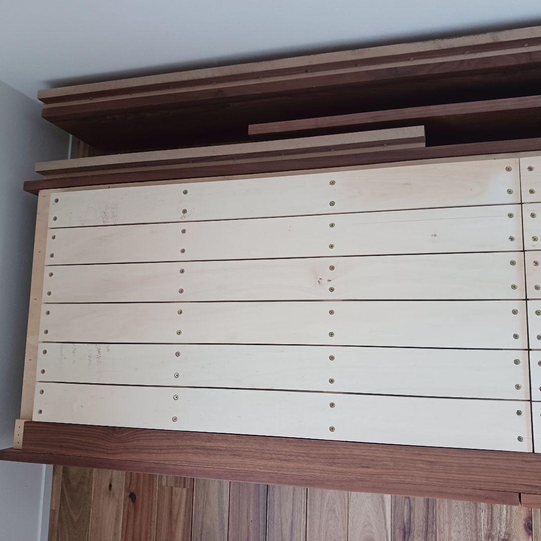 無印良品　収納ベッド　ダブル　ウォルナット　ダブルベッド