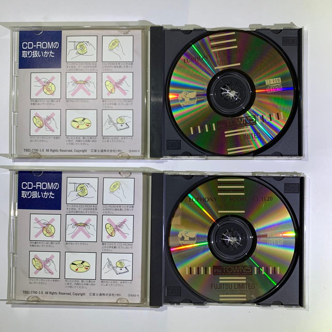 【超希少/FM TOWNS】 EUPHONY Ⅱ／MTR ＆SCORE V1.1