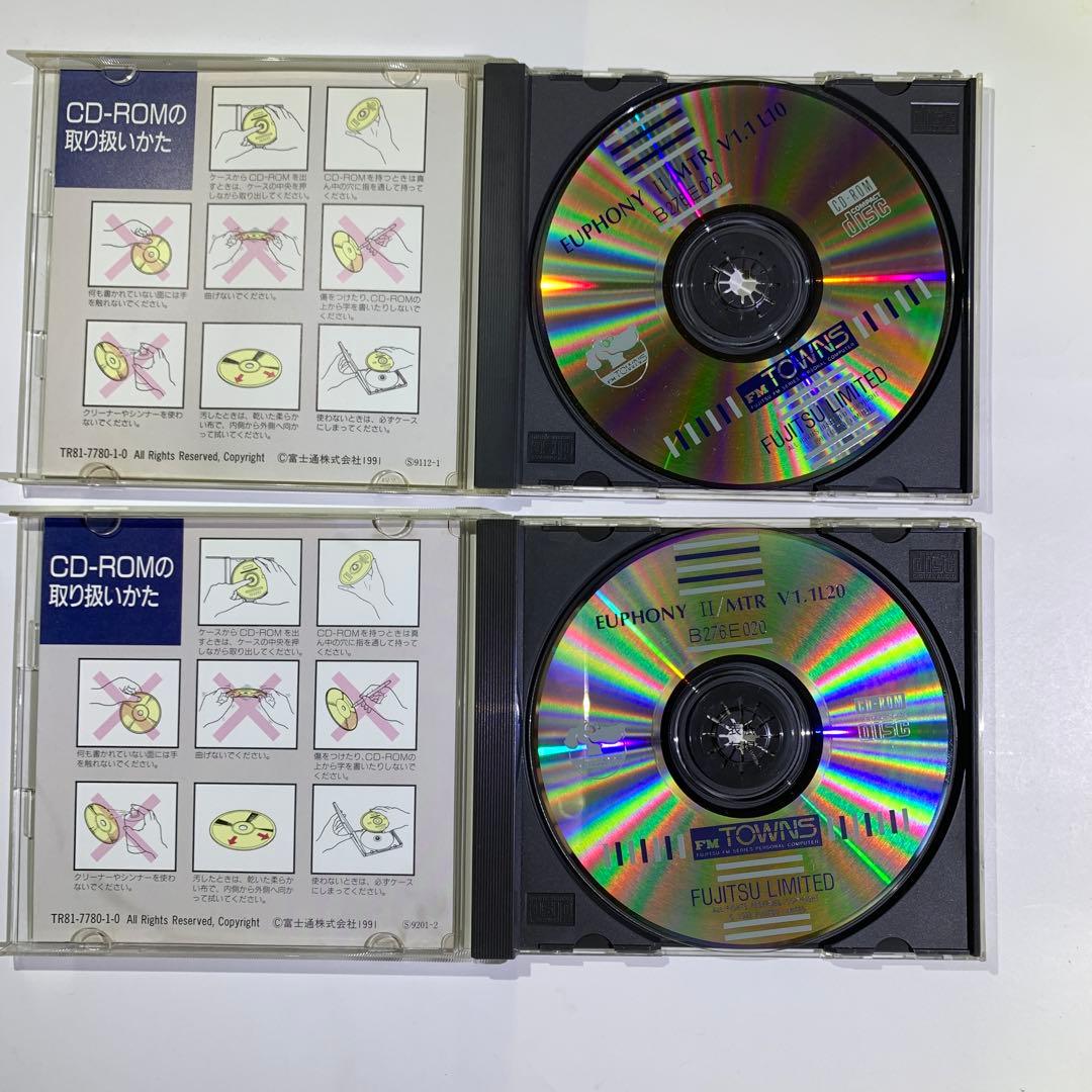 【超希少/FM TOWNS】 EUPHONY Ⅱ／MTR ＆SCORE V1.1