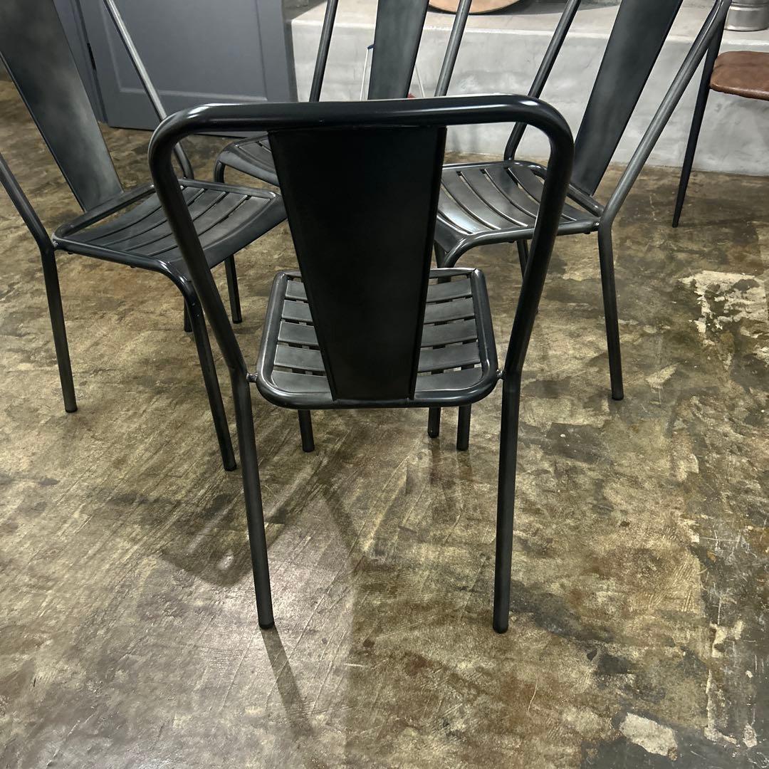 【5脚】スチールチェア インダストリアル