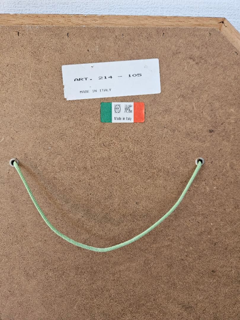 イタリア製☆八角系ウォールミラー 　アンティーク姿見　全身鏡　約140cm