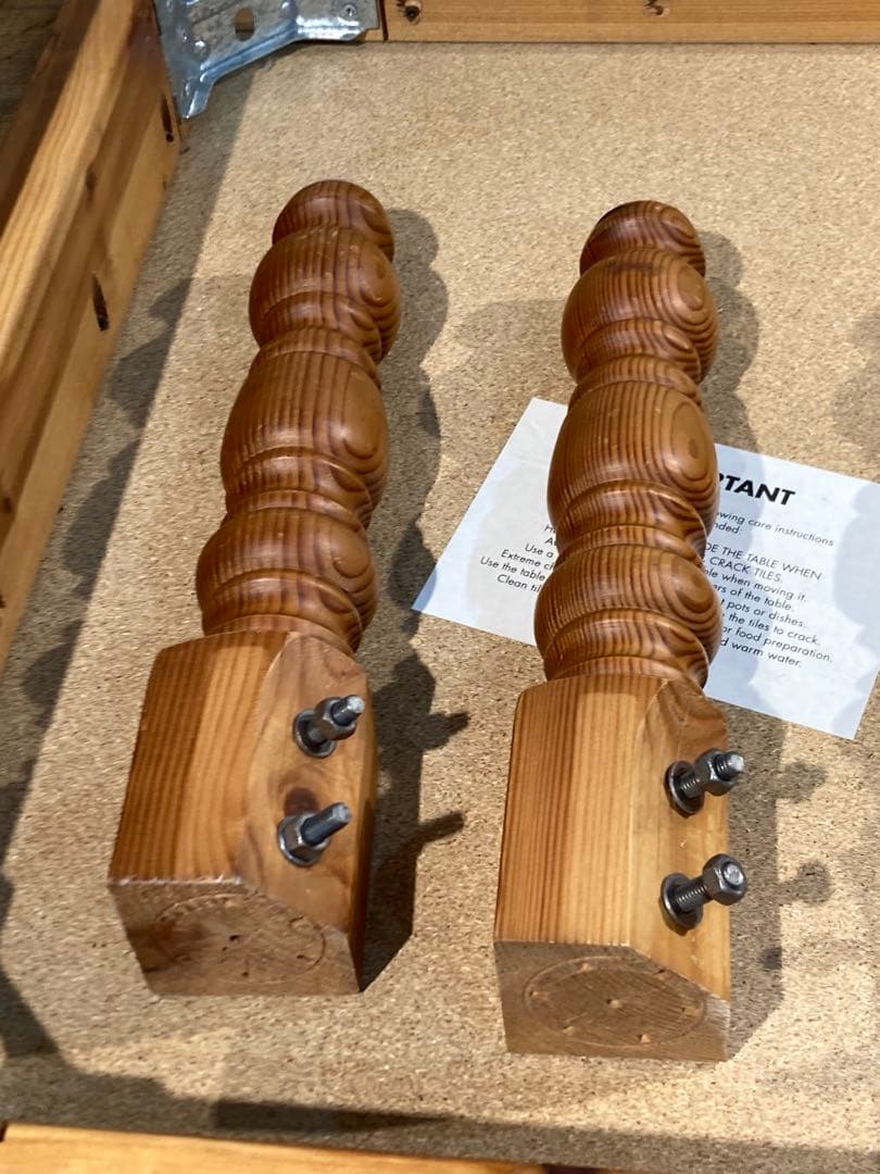 イタリア製 タイル ウッド ローテーブル コーヒーテーブル センターテーブル ナ