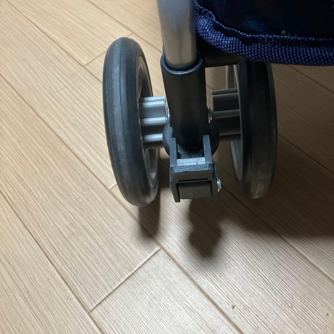 RWCリズム　フローラル花柄NB シルバーカート　歩行車　買い物カート