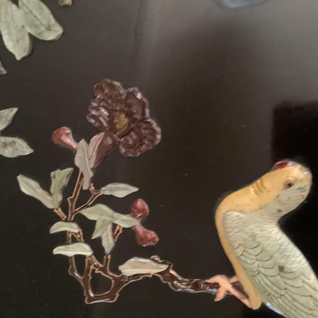 美品‼️螺鈿テーブル＆椅子4脚セット‼️