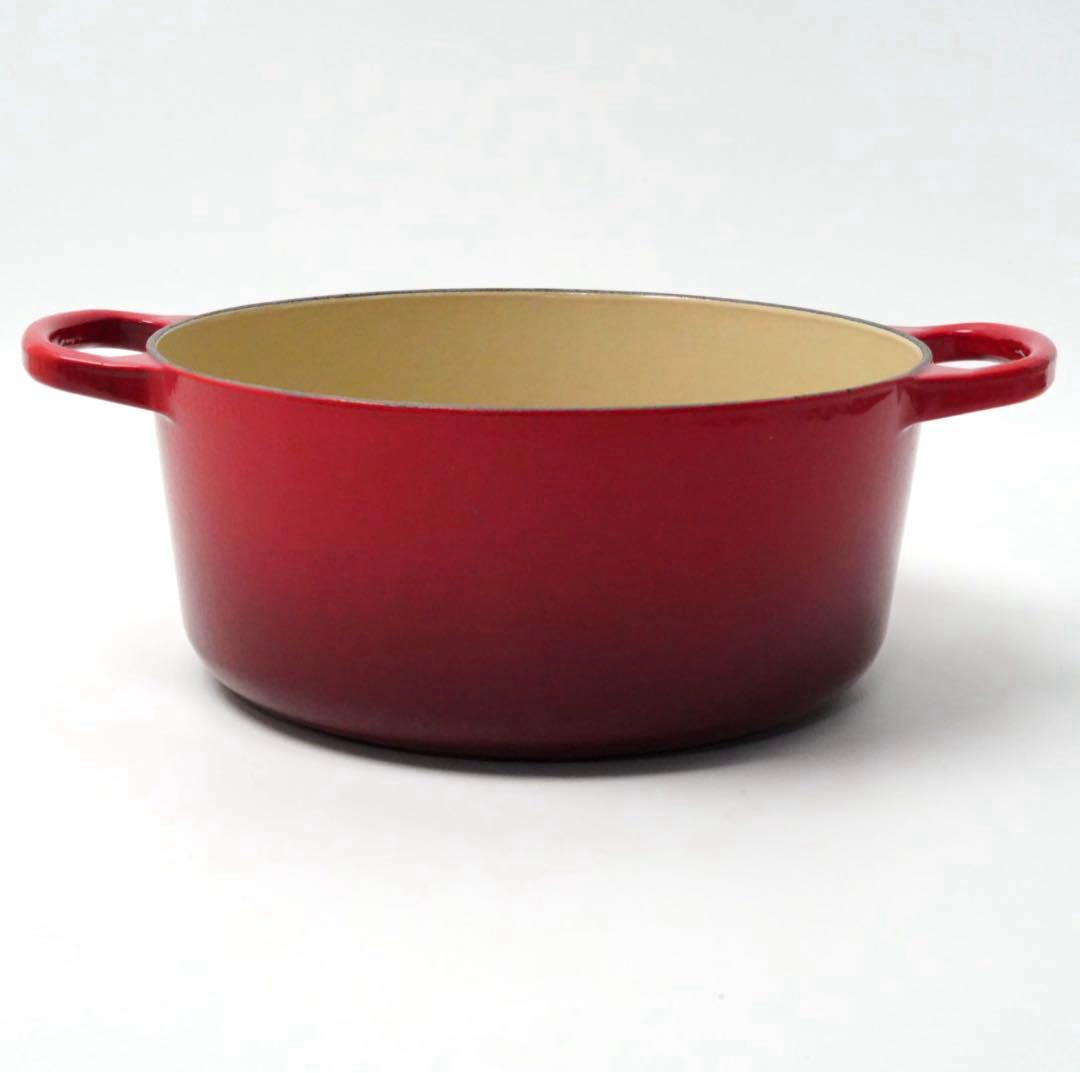 LE CREUSET　シグニチャーココット ロンド チェリーレッド　24cm②