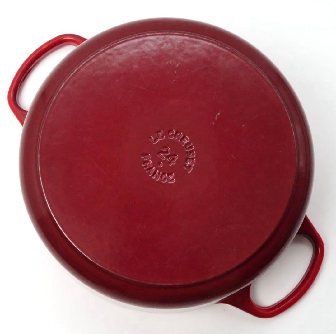 LE CREUSET　シグニチャーココット ロンド チェリーレッド　24cm②