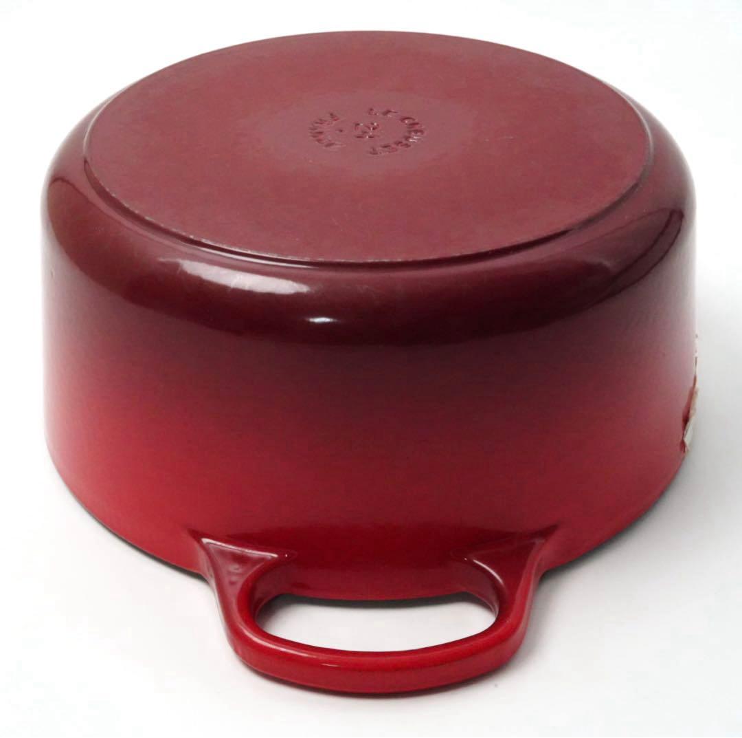 LE CREUSET　シグニチャーココット ロンド チェリーレッド　24cm②