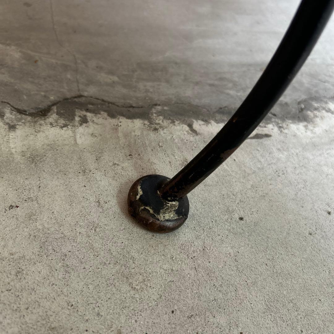 ヴィンテージ インダストリアル アイアン ウッド スツール チェアー 椅子 A