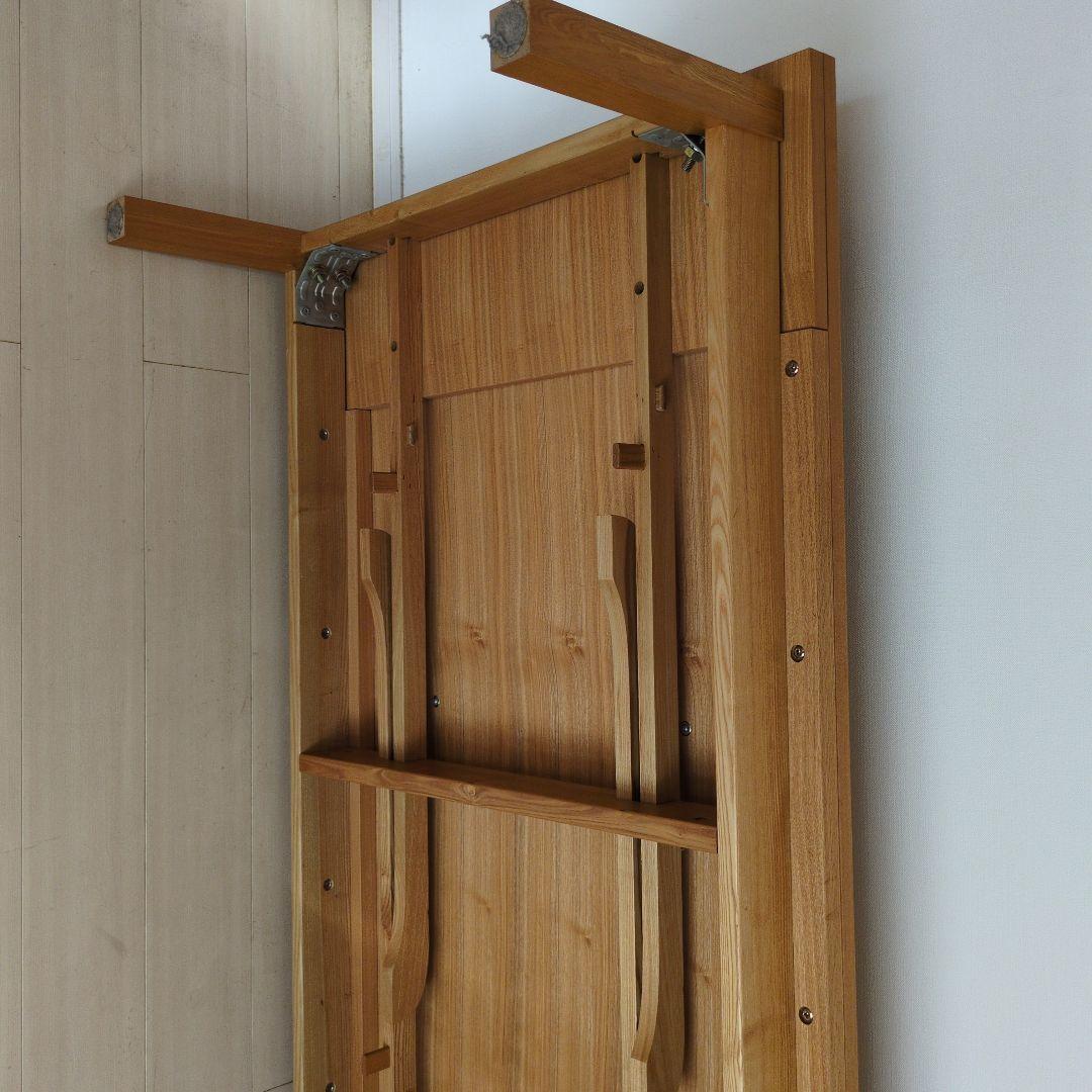 折りたたみ木製テーブル ナチュラルウッド