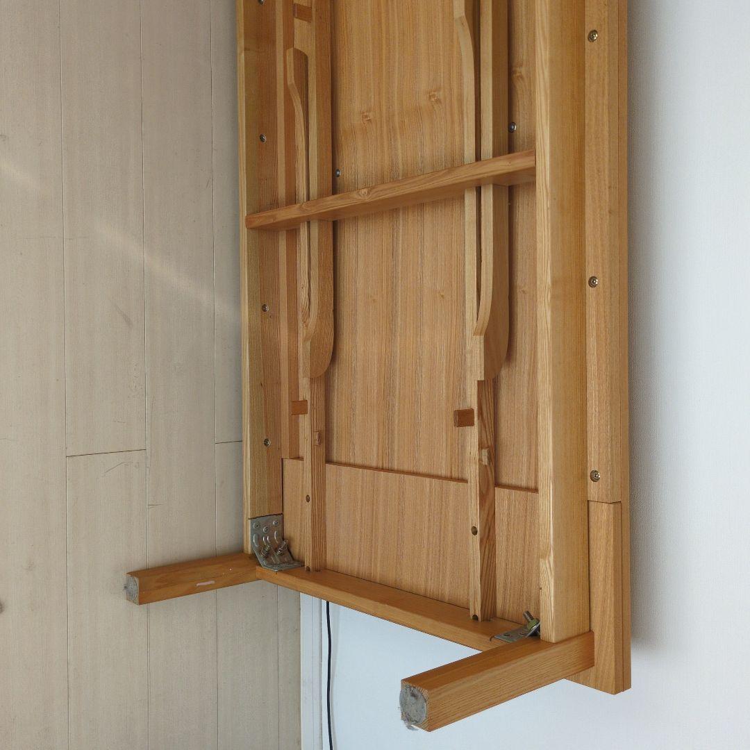 折りたたみ木製テーブル ナチュラルウッド