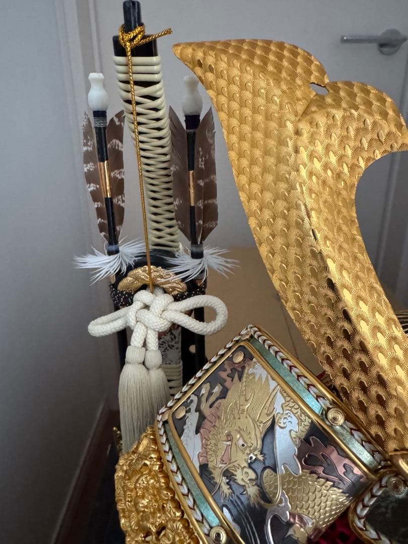 五月人形 連山金鍬形 兜ケース飾り sw45097