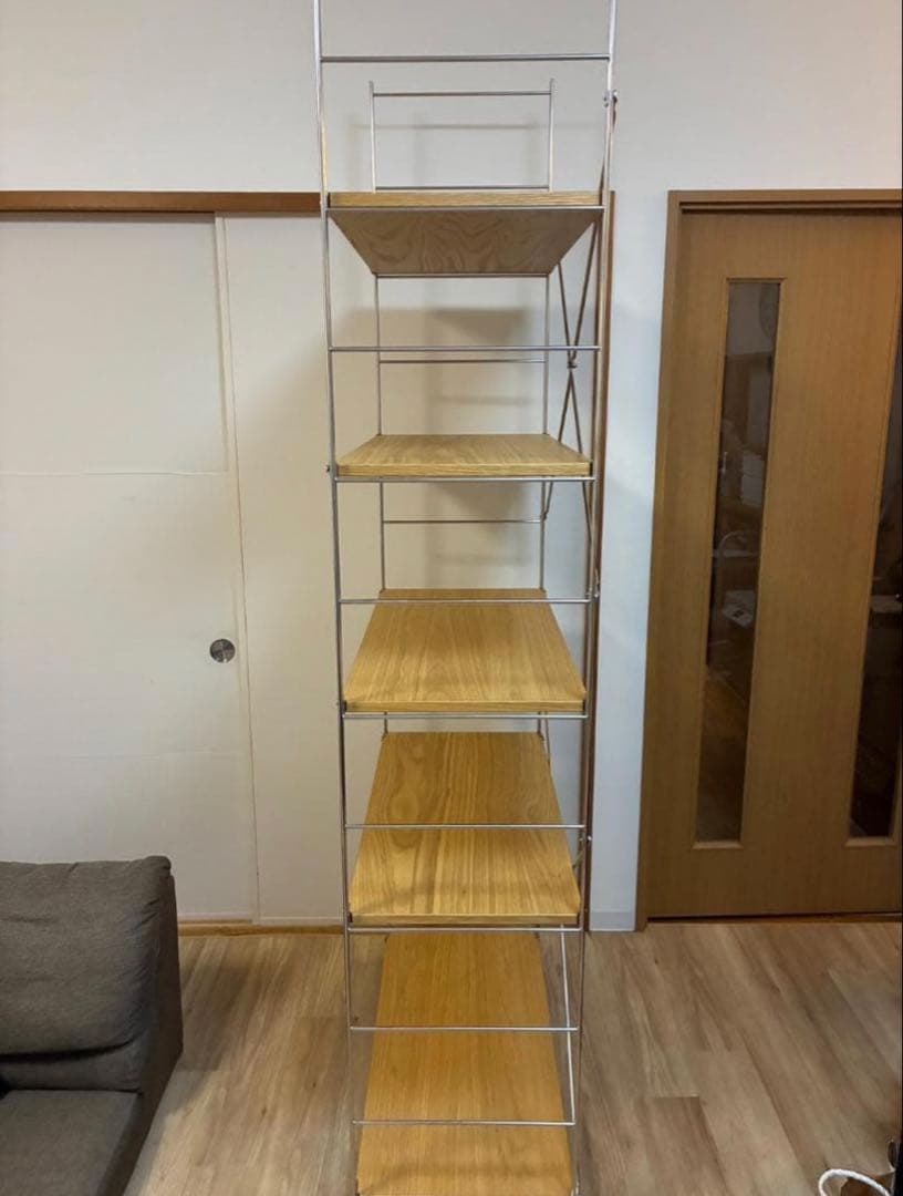 無印良品 ステンレスユニットシェルフ オーク材 棚セット 特大