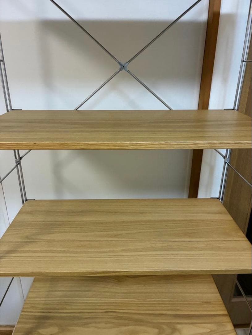 無印良品 ステンレスユニットシェルフ オーク材 棚セット 特大